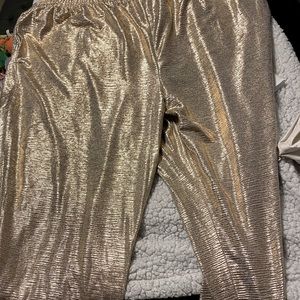 Plus size Gold pants